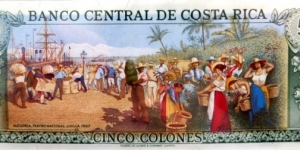 Banknote from Costa Rica