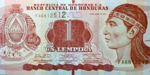 1 Lempira Banknote