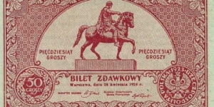 50 Groszy - Bilet zdawkowy Banknote