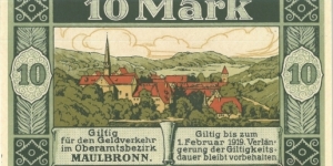 Notgeld
Maulbronn Banknote