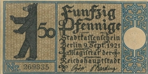 Banknote from Germany