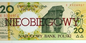 20 Złotych - Nieobiegowy Banknote