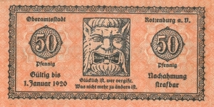 Notgeld:
Rottenburg
