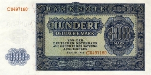 100 Mark - East Germany Banknote