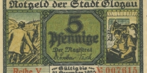 Notgeld:
Glogau Banknote