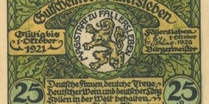 Banknote from Germany