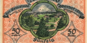 Notgeld:
Oberhof Banknote