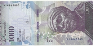 VenezuelaBN 1000 Bolivares 2016 Banknote