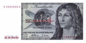 10 Mark(Reserve Notes for Western Germany/ Modern Reprint) Banknote