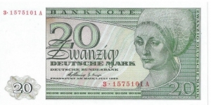 20 Mark(Reserve Notes for West Berlin/ Modern Reprint) Banknote