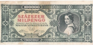 100.000 Milpengo(1946) Banknote