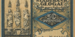 Notgeld:
Glugau Stadtbank
(2 of 5) Banknote