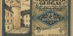 Notgeld:
Glugau Stadtbank
(3 of 5) Banknote