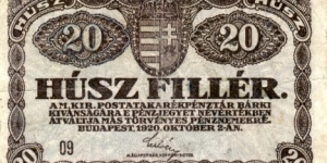 20 Filler Banknote