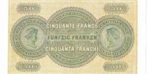 Banknote from Switzerland