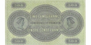 Banknote from Switzerland