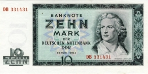 10 Mark - East Germany Banknote