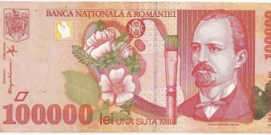 Romania 100.000 Lei 1998 Banknote