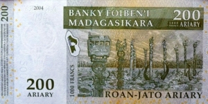 Banknote from Madagascar