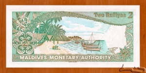 Banknote from Maldives