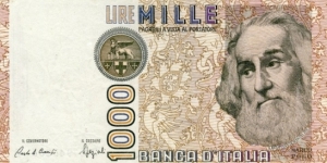 1000 Lire Banknote