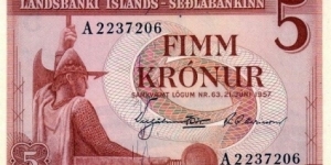 5 Krónur Banknote