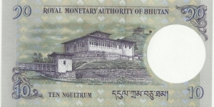 Banknote from Bhutan