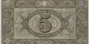 Banknote from Switzerland