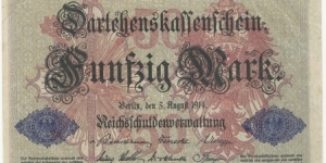 Germany-EmpireBN 50 Mark 1914 Banknote