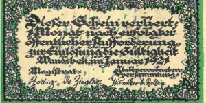 Banknote from Germany