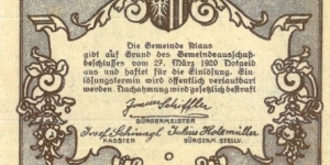 Banknote from Germany