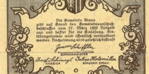 Banknote from Germany