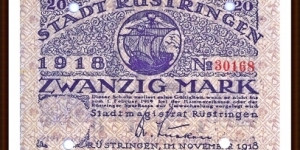Notgeld
Rustringen Banknote