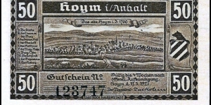 Hoym - Notgeld Banknote