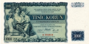 Banknote from Czech Republic