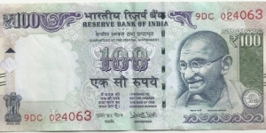 IndiaBN 100 Rupees 2018 Banknote