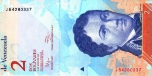 2 Bolívares Banknote