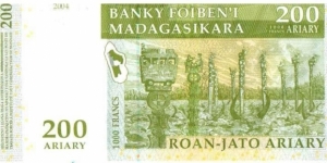 Banknote from Madagascar