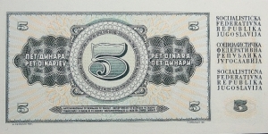 Banknote from Yugoslavia