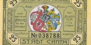 Notgeld: Canth Banknote