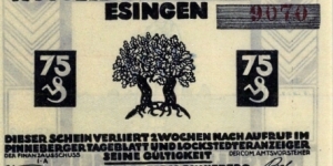 Notgeld: Esingen Banknote