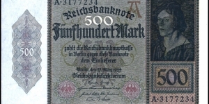 Inflationary Note Banknote