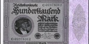 Inflationary Note Banknote