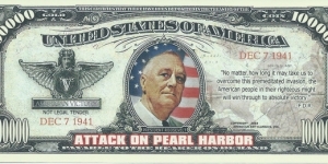 1.000.000 - Attack On Pearl Harbor - pk# NL - ACC American Art Classics - Not Legal Tender  Banknote