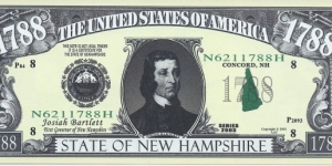 1788 - State Of New Hampshire - The U.S Civil War - pk# NL - ACC American Art Classics - Not Legal Tender  Banknote