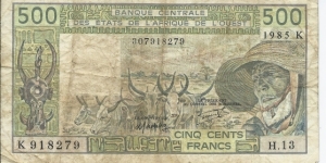 SENEGAL - 500 Francs - pk 706Kh Banknote