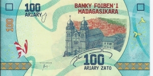 100 Ariary - pk 97 Banknote