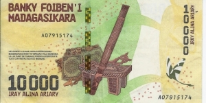 10.000 Ariary - pk 103 Banknote