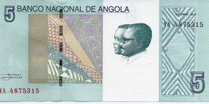 5 Kwanzas - pk 151 A Banknote