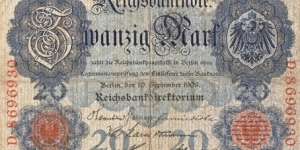 Imperial Germany Banknote